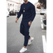 Men's solid colour sweatshirt and sweatpant two piece sets Nexellus