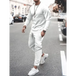 Men's solid colour sweatshirt and sweatpant two piece sets Nexellus