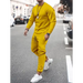 Men's solid colour sweatshirt and sweatpant two piece sets Nexellus