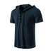 Men's spring/summer fashion solid color hooded short sleeve t-shirt Nexellus