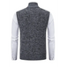 Men's stand collar sleeveless knitted casual thickened lining vest Nexellus