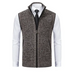 Men's stand collar sleeveless knitted casual thickened lining vest Nexellus