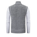 Men's stand collar sleeveless knitted casual thickened lining vest Nexellus