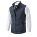 Men's stand collar sleeveless knitted casual thickened lining vest Nexellus