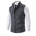 Men's stand collar sleeveless knitted casual thickened lining vest Nexellus