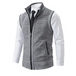 Men's stand collar sleeveless knitted casual thickened lining vest Nexellus