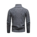 Men's stand collar zipper half cardigan sweater Nexellus