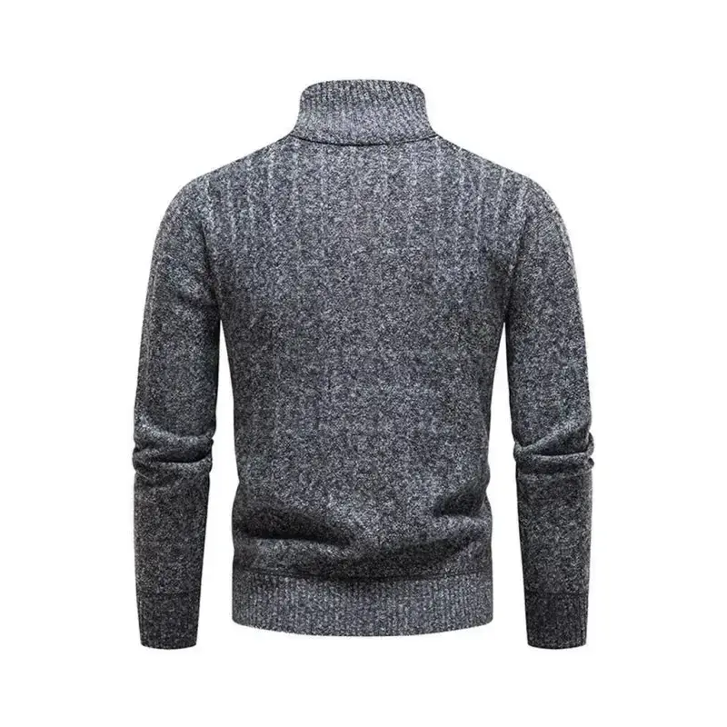 Men's stand collar zipper half cardigan sweater Nexellus