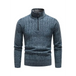 Men's stand collar zipper half cardigan sweater Nexellus