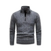 Men's stand collar zipper half cardigan sweater Nexellus