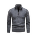 Men's stand collar zipper half cardigan sweater Nexellus