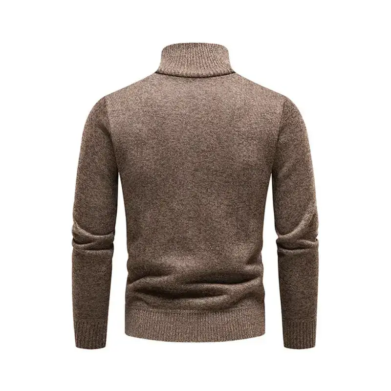 Men's stand-up collar thickened patchwork half-zip lapel sweater Nexellus