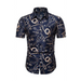 Men's summer fashion short sleeve printed shirt Nexellus