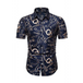 Men's summer fashion short sleeve printed shirt Nexellus