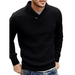 Men's sweater lapel button pullover sweater Nexellus