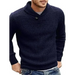 Men's sweater lapel button pullover sweater Nexellus