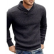 Men's sweater lapel button pullover sweater Nexellus