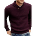 Men's sweater lapel button pullover sweater Nexellus