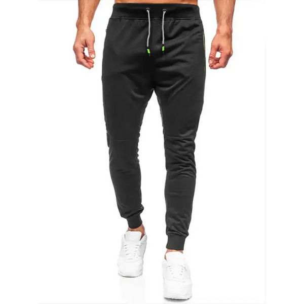 Men's sweatpants contrasting color pocket straight casual pants Nexellus