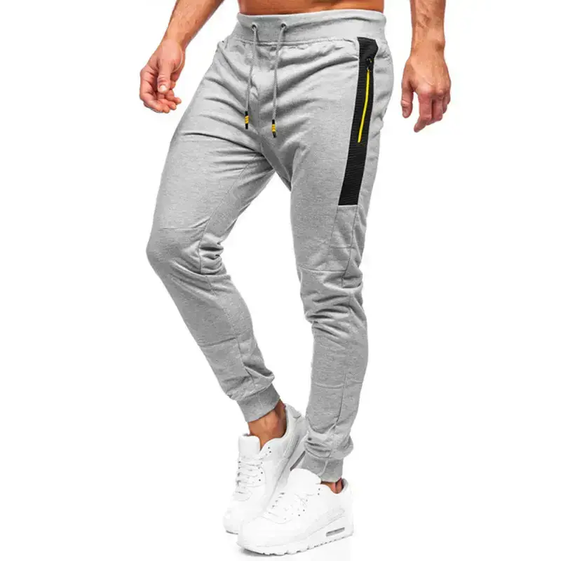 Men's sweatpants contrasting color pocket straight casual pants Nexellus