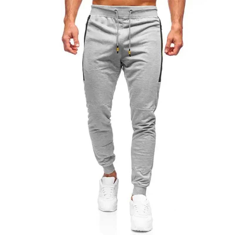 Men's sweatpants contrasting color pocket straight casual pants Nexellus