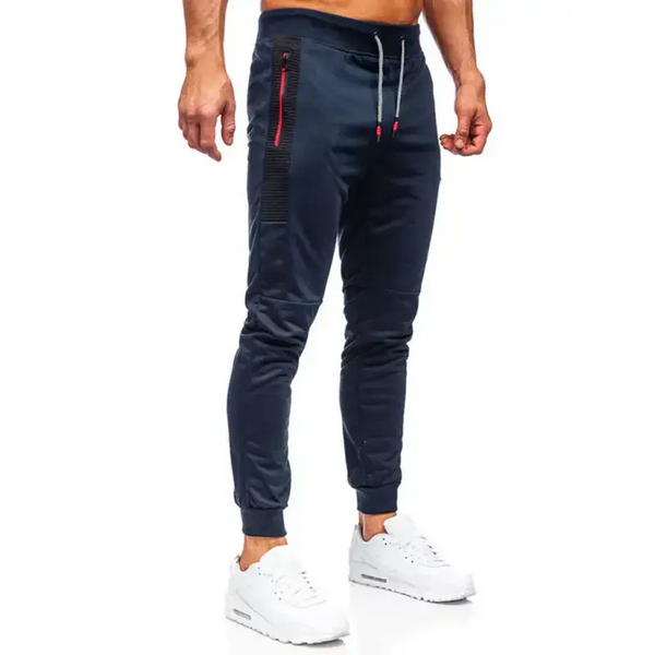 Men's sweatpants contrasting color pocket straight casual pants Nexellus