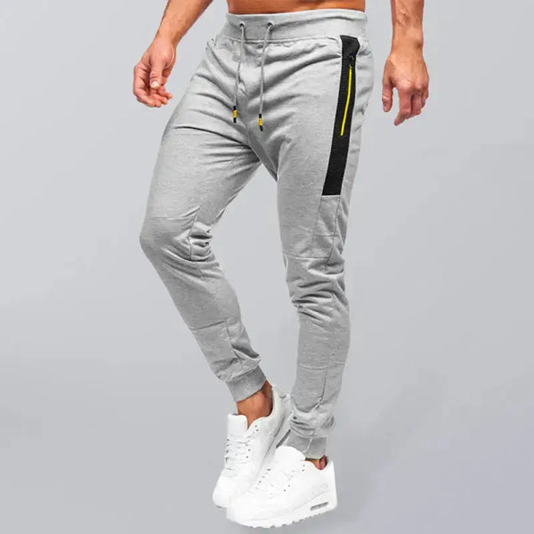 Men's sweatpants contrasting color pocket straight casual pants Nexellus