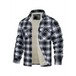 Men's thickened corduroy and velvet long-sleeved plaid patchwork Nexellus