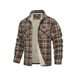 Men's thickened corduroy and velvet long-sleeved plaid patchwork Nexellus