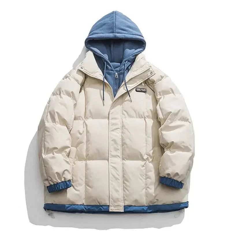 Men's tide thickened hooded cotton jacket coat Nexellus