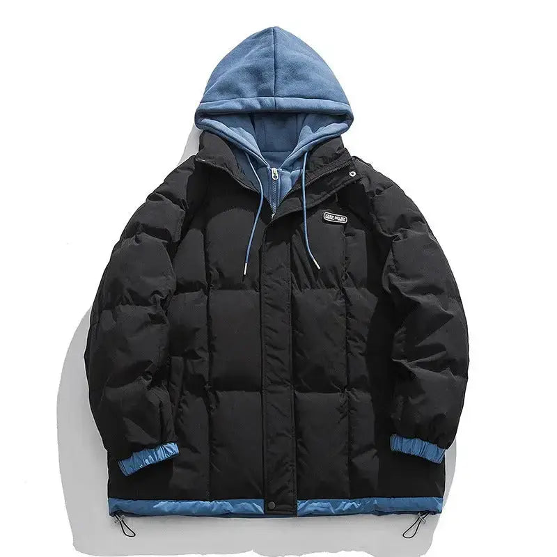 Men's tide thickened hooded cotton jacket coat Nexellus