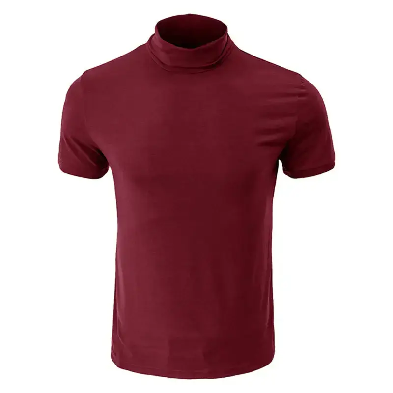 Men's turtleneck all-match bottoming short-sleeved t-shirt Nexellus