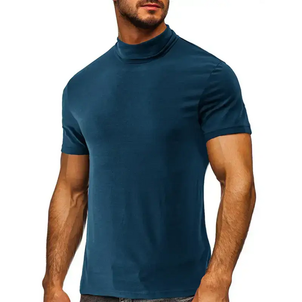 Men's turtleneck all-match bottoming short-sleeved t-shirt Nexellus