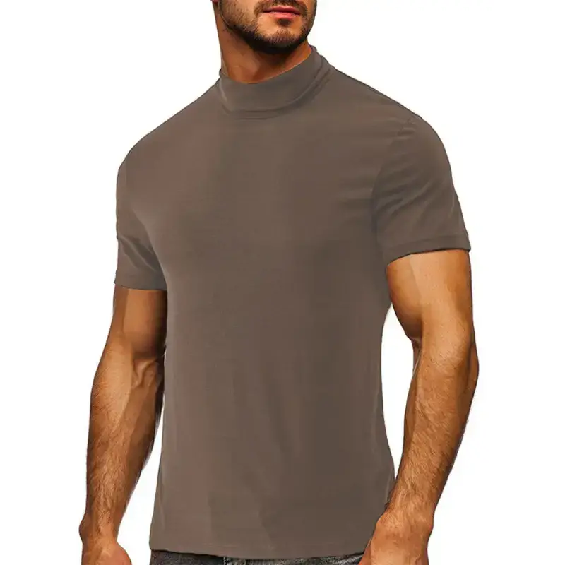 Men's turtleneck all-match bottoming short-sleeved t-shirt Nexellus