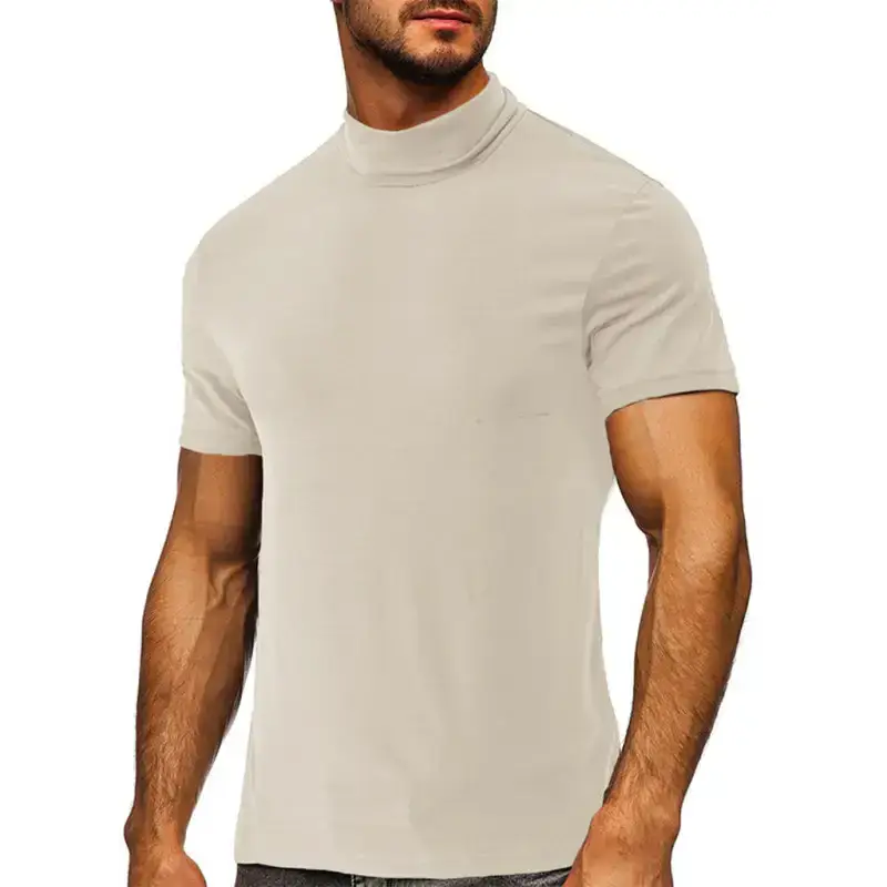 Men's turtleneck all-match bottoming short-sleeved t-shirt Nexellus