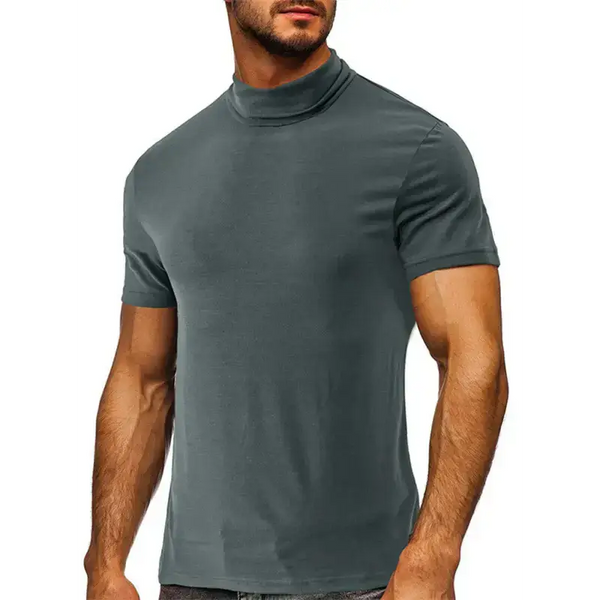 Men's turtleneck all-match bottoming short-sleeved t-shirt Nexellus