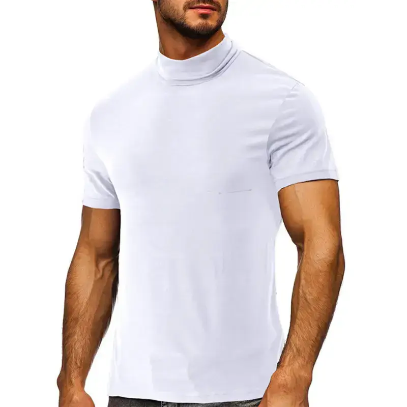 Men's turtleneck all-match bottoming short-sleeved t-shirt Nexellus