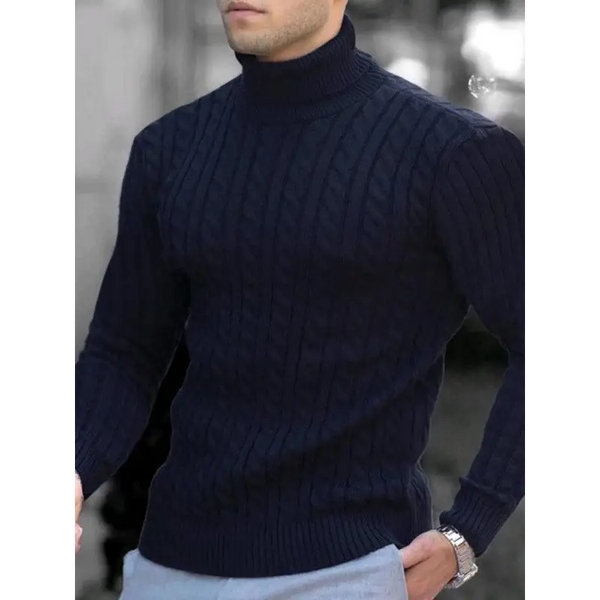 Men's turtleneck casual tight stretch sweater Nexellus