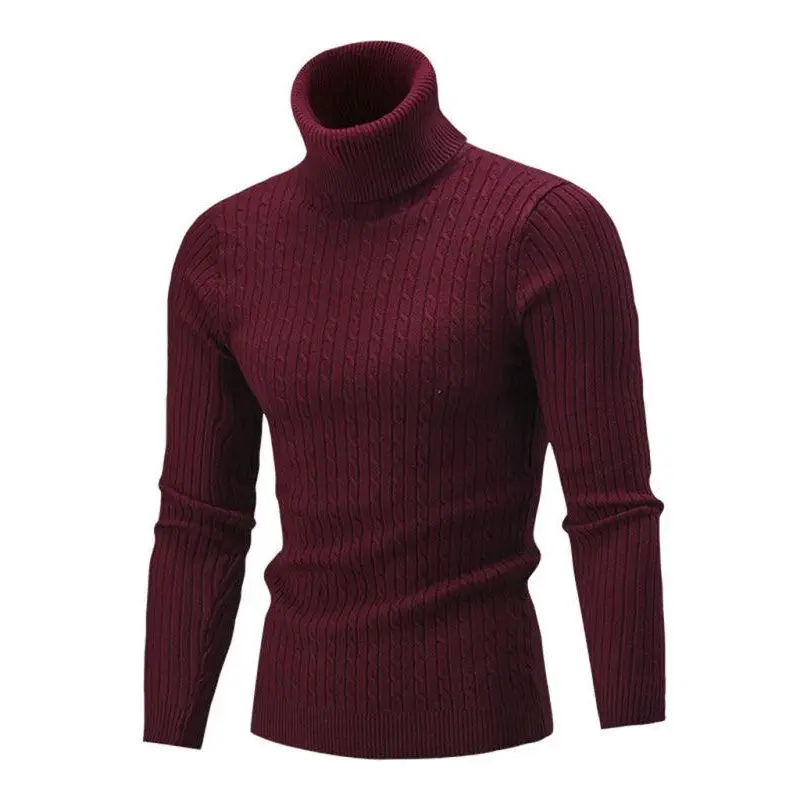 Men's turtleneck casual tight stretch sweater Nexellus