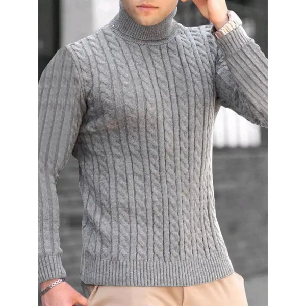 Men's turtleneck casual tight stretch sweater Nexellus