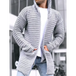 Men's turtleneck long sleeve knitted sweater cardigan Nexellus