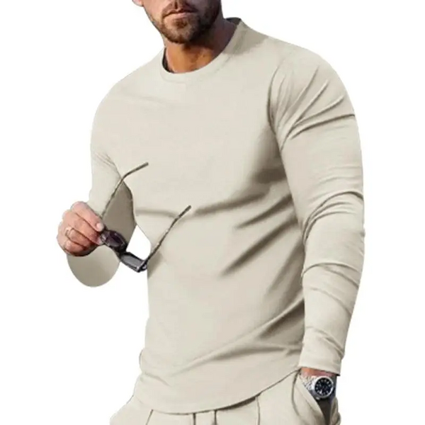 Men's Two-piece Set Round Neck Long Sleeve T-Shirt Trousers Casual Sports Suit Nexellus