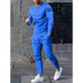 Men's Two-piece Set Round Neck Long Sleeve T-Shirt Trousers Casual Sports Suit Nexellus