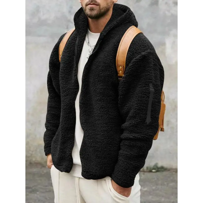 Men's warm jacket, loose hooded casual jacket Nexellus