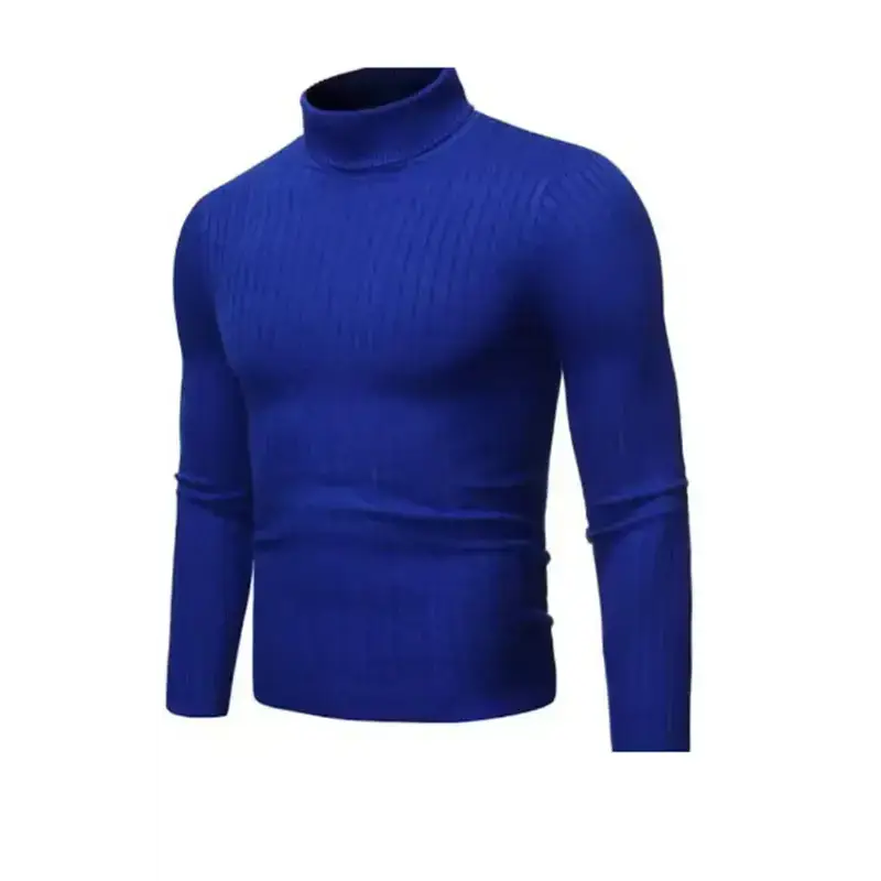 Men's warm turtleneck casual slim fit fall winter knitted pullover Nexellus