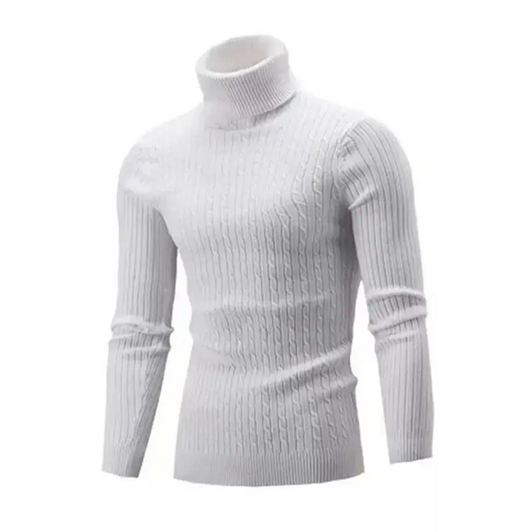 Men's warm turtleneck casual slim fit fall winter knitted pullover Nexellus