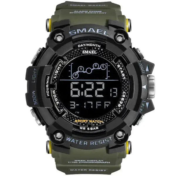 Mens watch military water resistant smael sport watch army led digital Nexellus