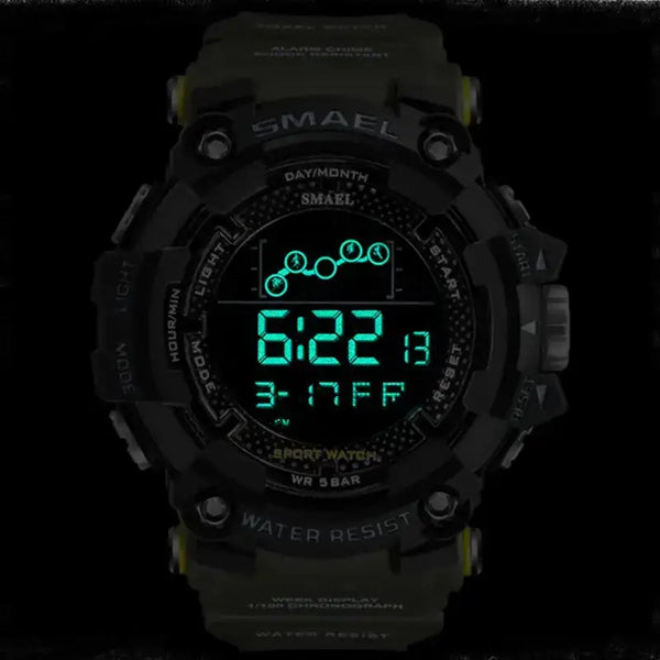 Mens watch military water resistant smael sport watch army led digital Nexellus