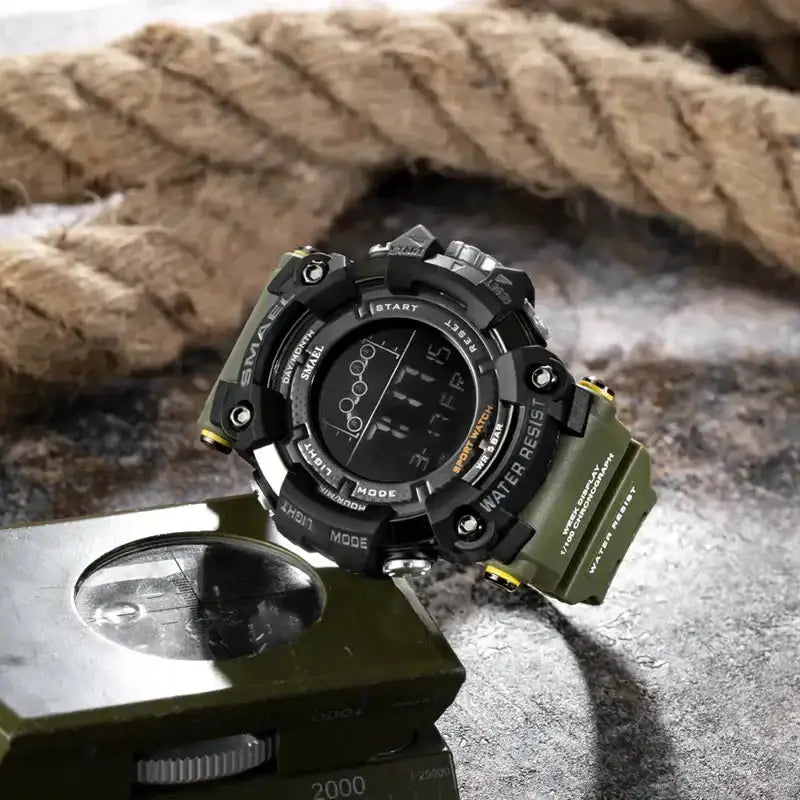 Mens watch military water resistant smael sport watch army led digital Nexellus