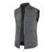 Men's zip vest solid color stand collar sleeveless knit cardigan Nexellus